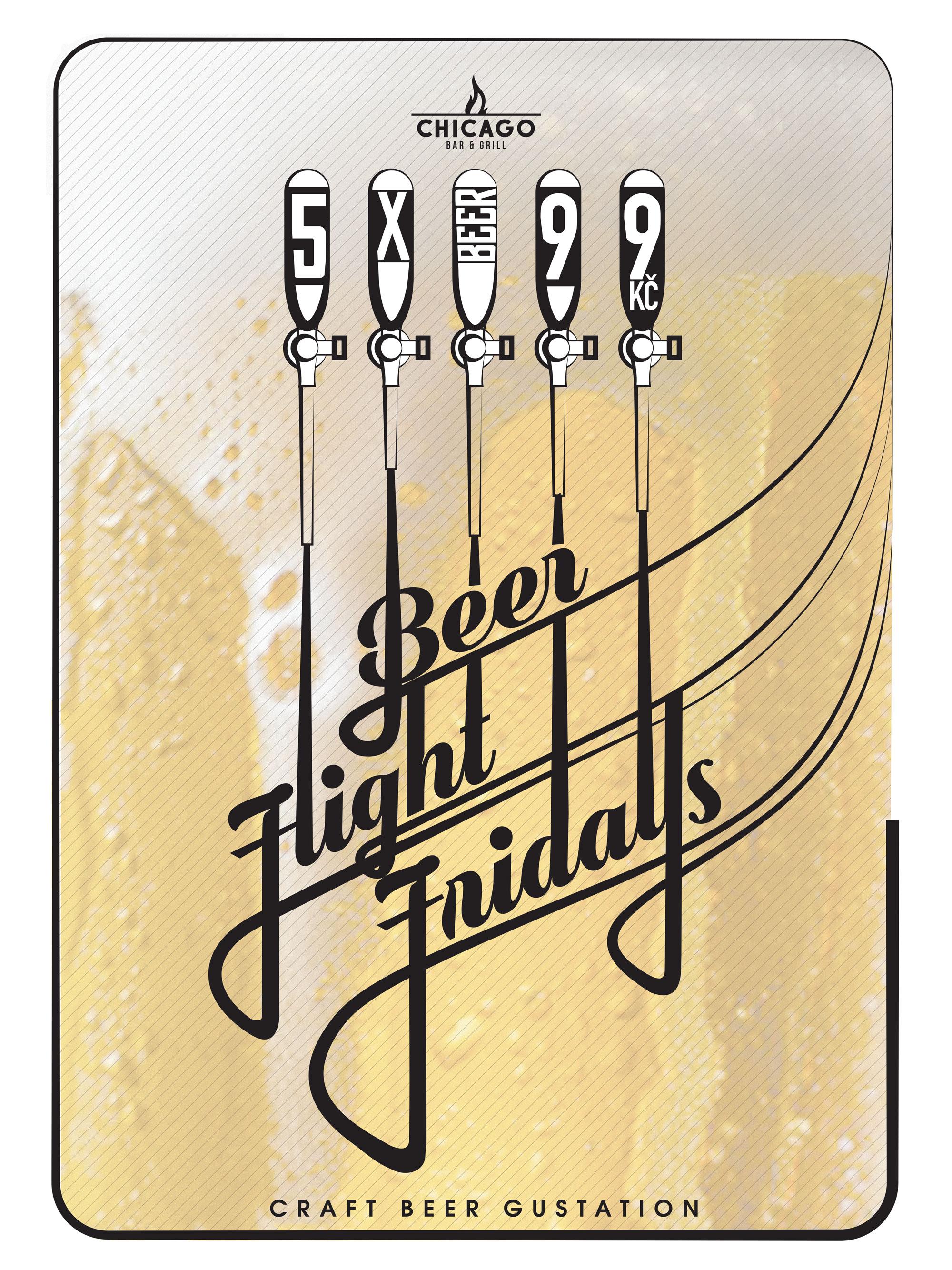 Beer Flight Friday • Páteční plán je jasný - pět piv jen za 99 Kč!

Craft beer degustace 5 x 0,125l

Ochutnej točené pivo z nabídky malých místních pivovarů
